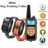 800m Electric Dog Training Collar Waterproof Pet Remote Control Rechargeable training dog collar with Shock Vibration Sound 12