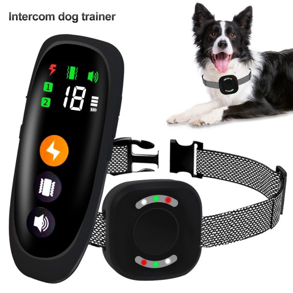 Smart Dog Training Collar Automatic Anti Barking Collar For Dog Bark Stopper 800m Remote Control Pet Training Collar Waterproof 1