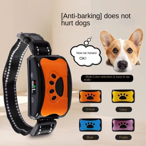 Dispositivo antiladridos para perros y mascotas, Collar de entrenamiento ultrasónico eléctrico USB para perros, Collar antiladridos con vibración para dejar de ladrar, triangulación de envíos 2