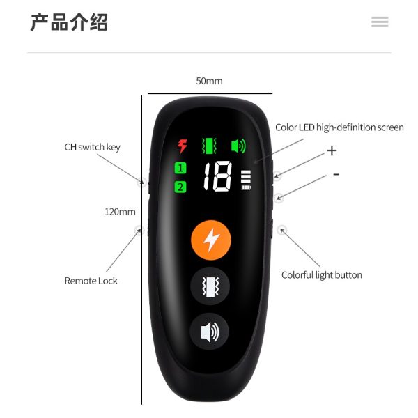 Smart Dog Training Collar Automatic Anti Barking Collar For Dog Bark Stopper 800m Remote Control Pet Training Collar Waterproof 6