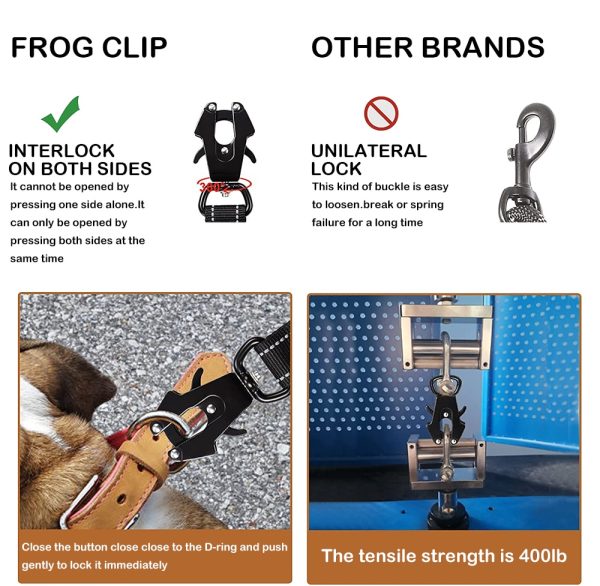 Coleira tática para cachorro de nylon de treinamento durável com raia reflexiva e fivela de cinto de segurança para carro 4