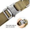 Durable Military Tactical Dog Collar Bungee Leash 3