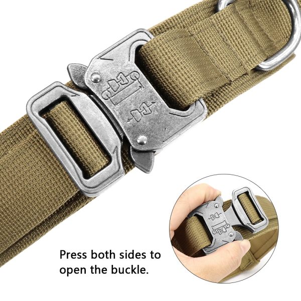 Durable Military Tactical Dog Collar Bungee Leash 3