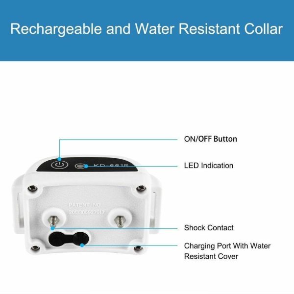 1/2/3 Wireless Electric Dog Pet Fence Shock Collar System Waterproof Transmitter 100g2280 3