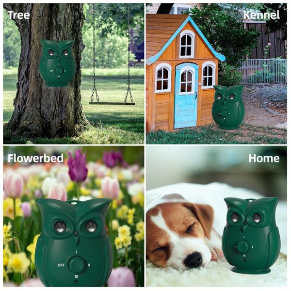 Dispositivo de controle de latido Dispositivo antilatido ultrassônico para cães ao ar livre Dissuasor de latidos Silenciador Ferramenta de treinamento à prova d'água 6