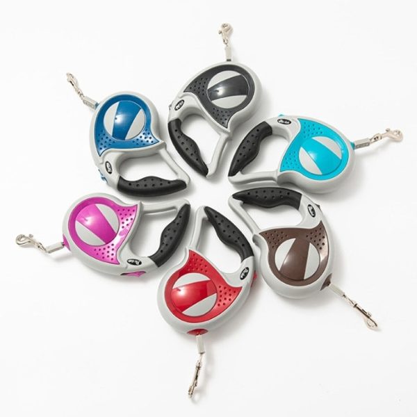 Coleira automática retrátil para cães com corda de tração para cães 4