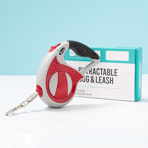 Coleira automática retrátil para cães com corda de tração para cães 6