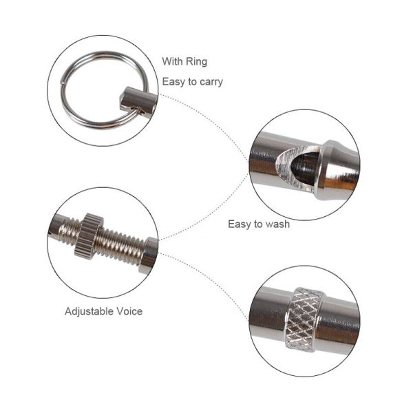 1 peça Apito para cães de estimação Gato Treinamento para cães Obediência Ultrassônico Som supersônico Repeller Pitch Stop Barking Silencioso Apitos para cães 5